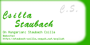 csilla staubach business card